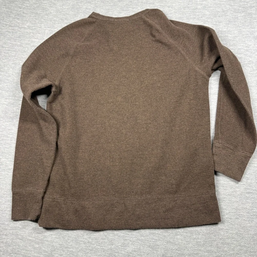 Banana Republic Sweater Mens M Brown Crew Neck Long‎ Sleeve Raglan Knit Pullover